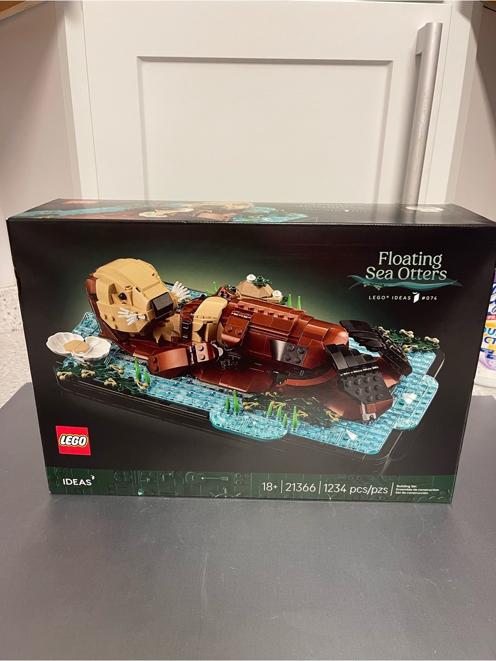 LEGO Ideas Floating Sea Otters Set - Brown/Tan 21366 1234Pcs 18+ NIP Sealed